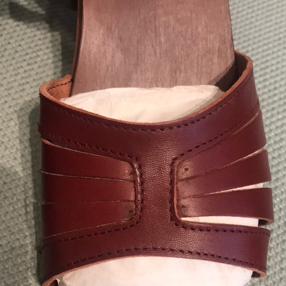Swedish Hasbeens Bordeaux Strap Sandal - Picture 7 of 11